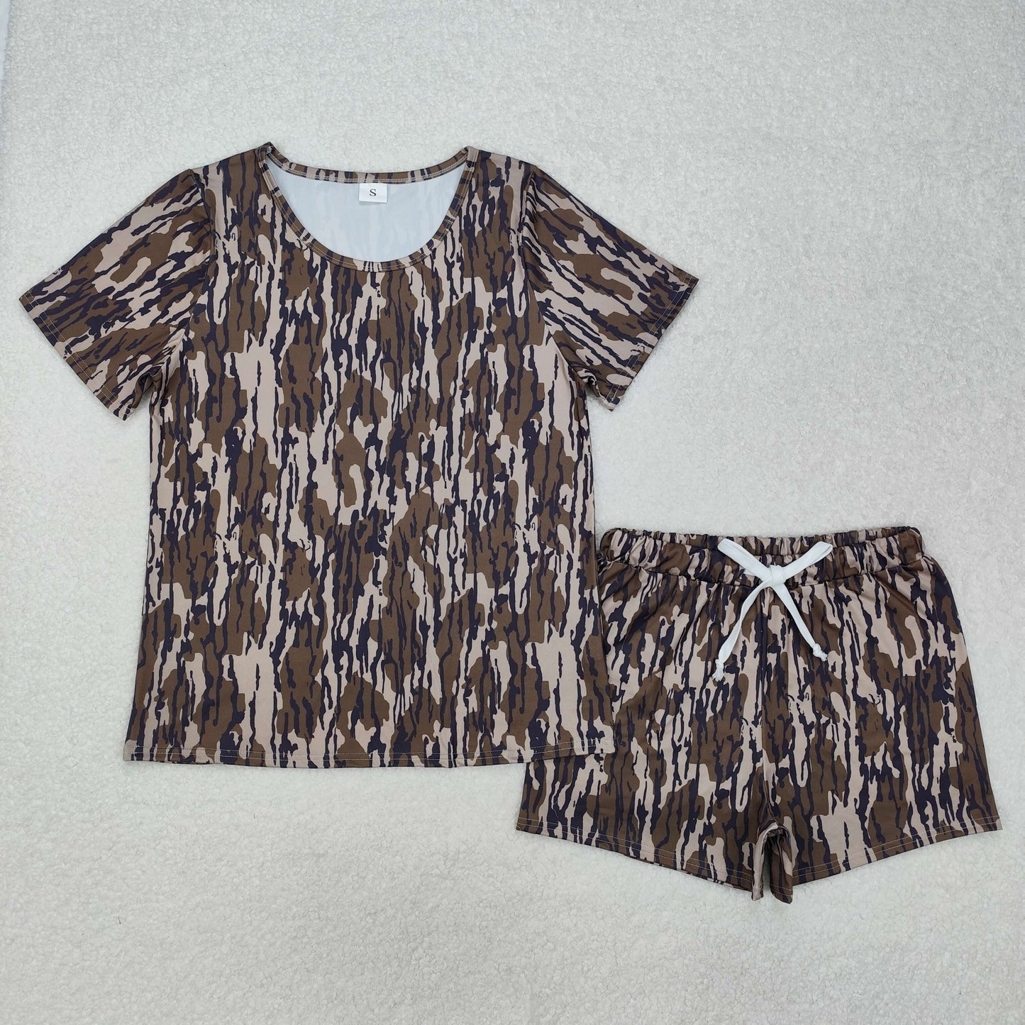 GSSO1681 Adult Women Bottomland Tops Shorts Pajamas