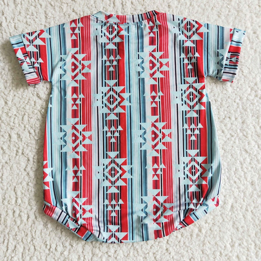 SR0096 Western Baby Cow Romper