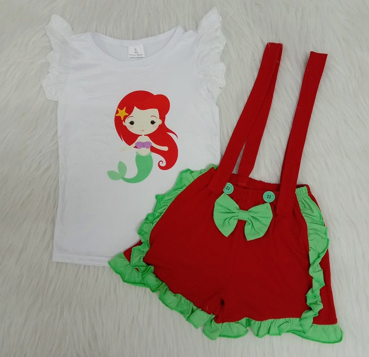 C3-11 Red Overalls Outfits