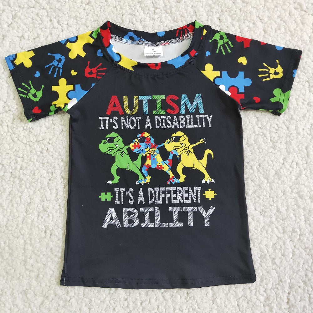 E3-20 Autism Boys Dinosaur Shirts