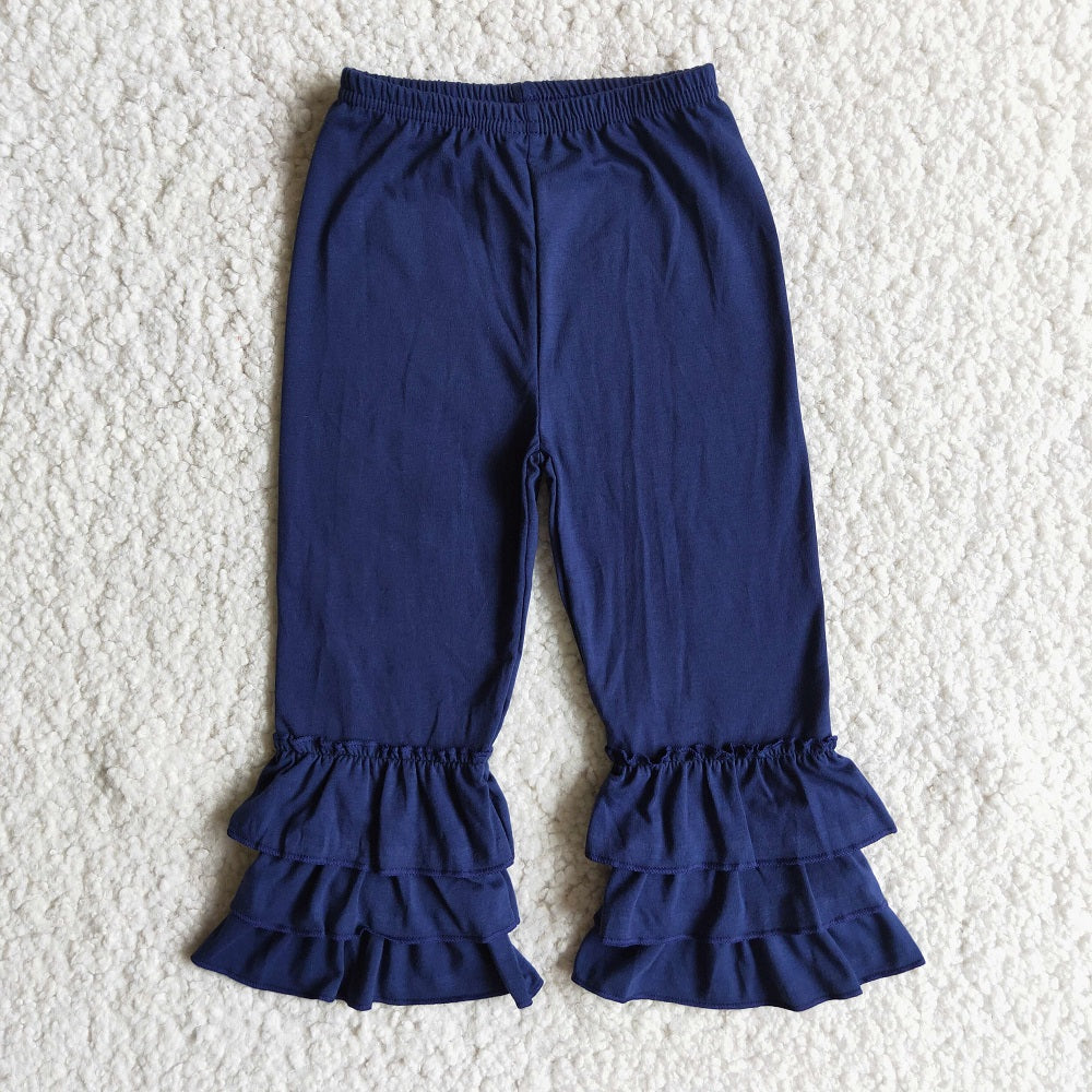 D10-13 Navy Ruffle Pants