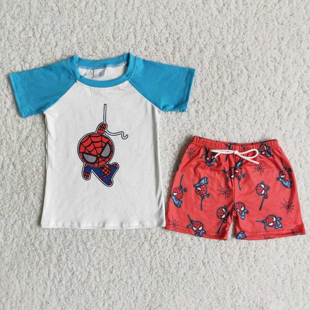 B18-3 Boys Drawstring Shorts Outfit