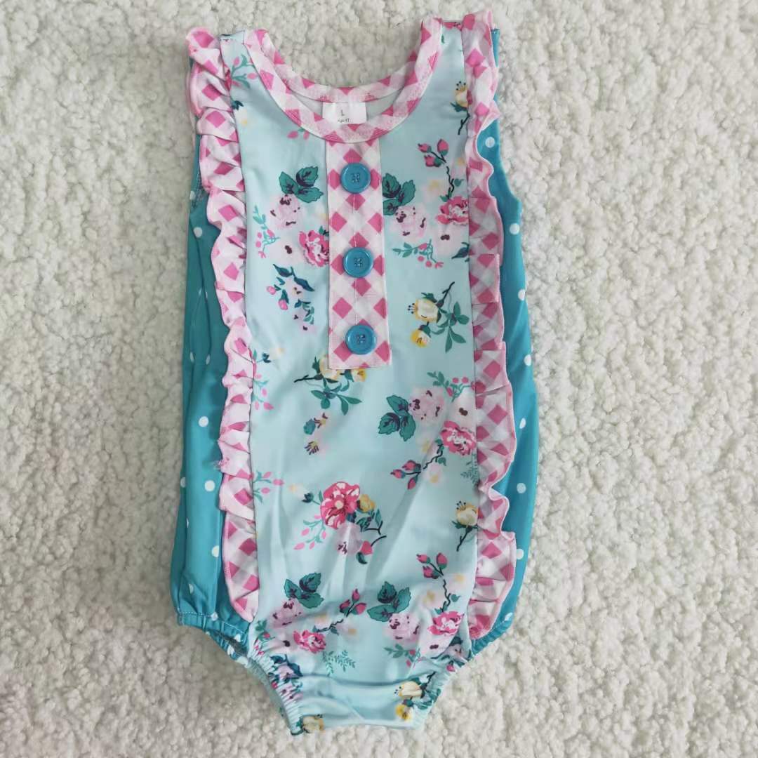 B6-4 Lace Bathing suit onesie