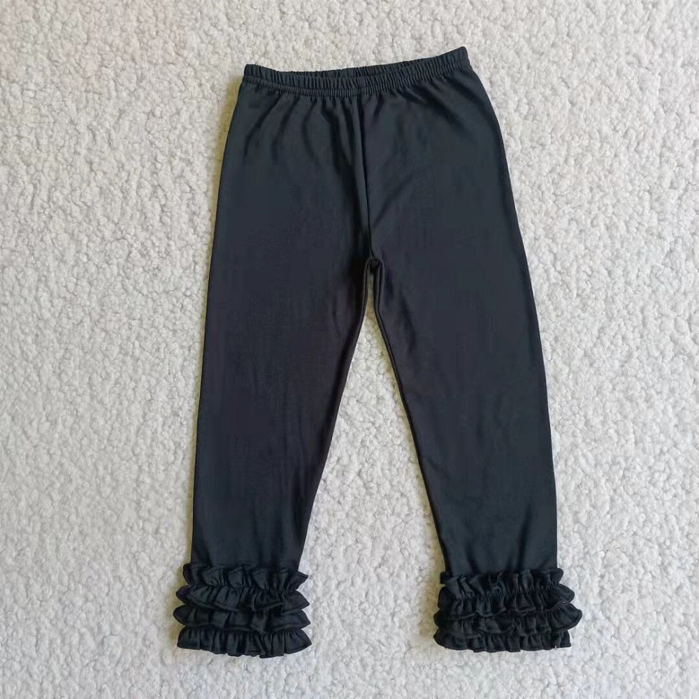 E3-26 Black Ruffle Pants