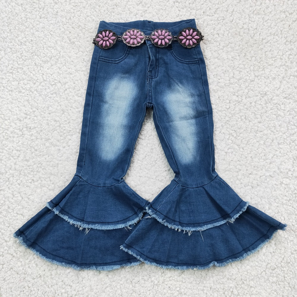 GB0011-M Girls Pink Gemstone Belt