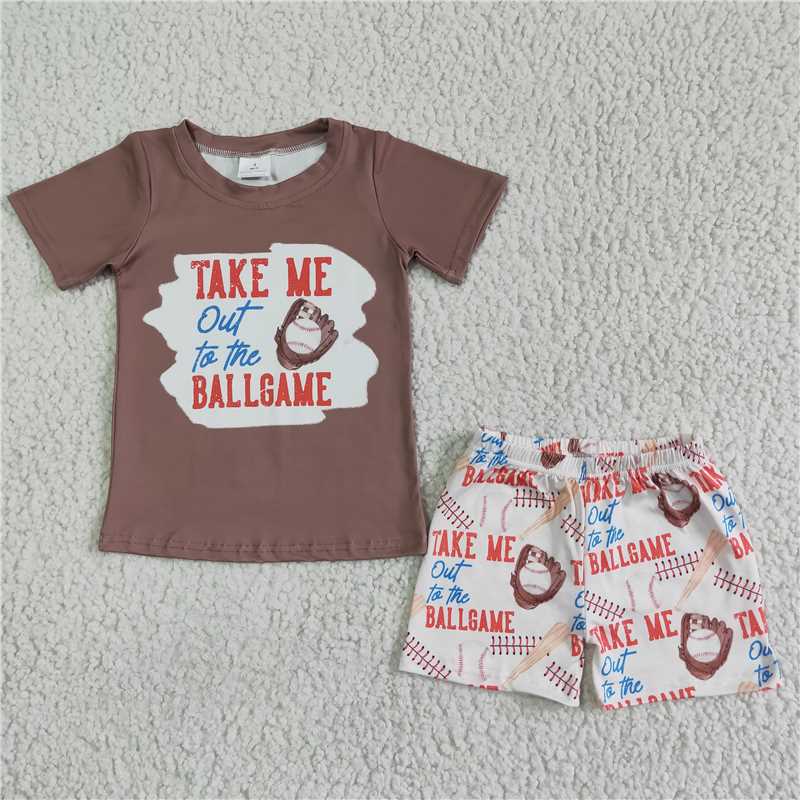 BSSO0023 TAKEMEBALLGAME Light coffee Short Sleeve