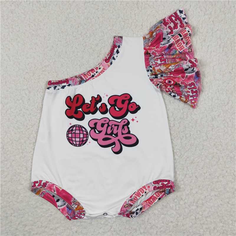 SR0319 Lets go colorful lights single sleeve onesie