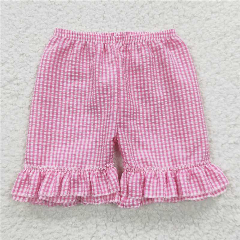 SS0063 Rose plaid shorts