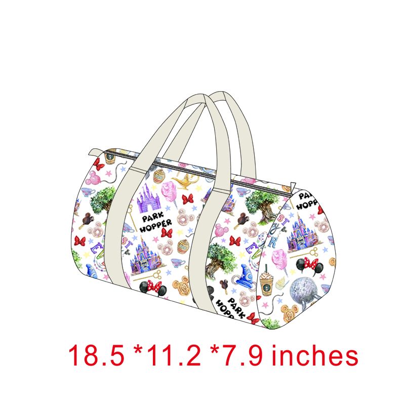 BA0011-M Castle Print Luggage Travel Bag