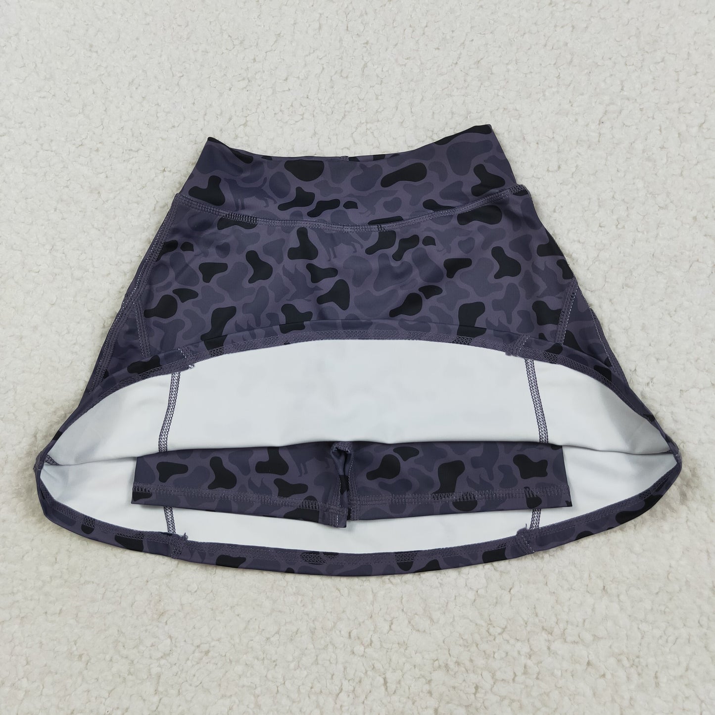 GLK0130 Baby Girls Western Dark Gray Ducks Camo Yoga Skorts Bottom 8.8