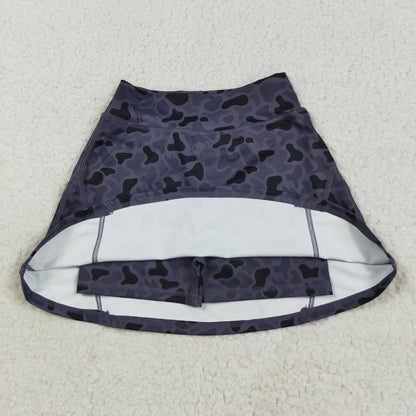 GLK0130 Baby Girls Western Dark Gray Ducks Camo Yoga Skorts Bottom 8.8