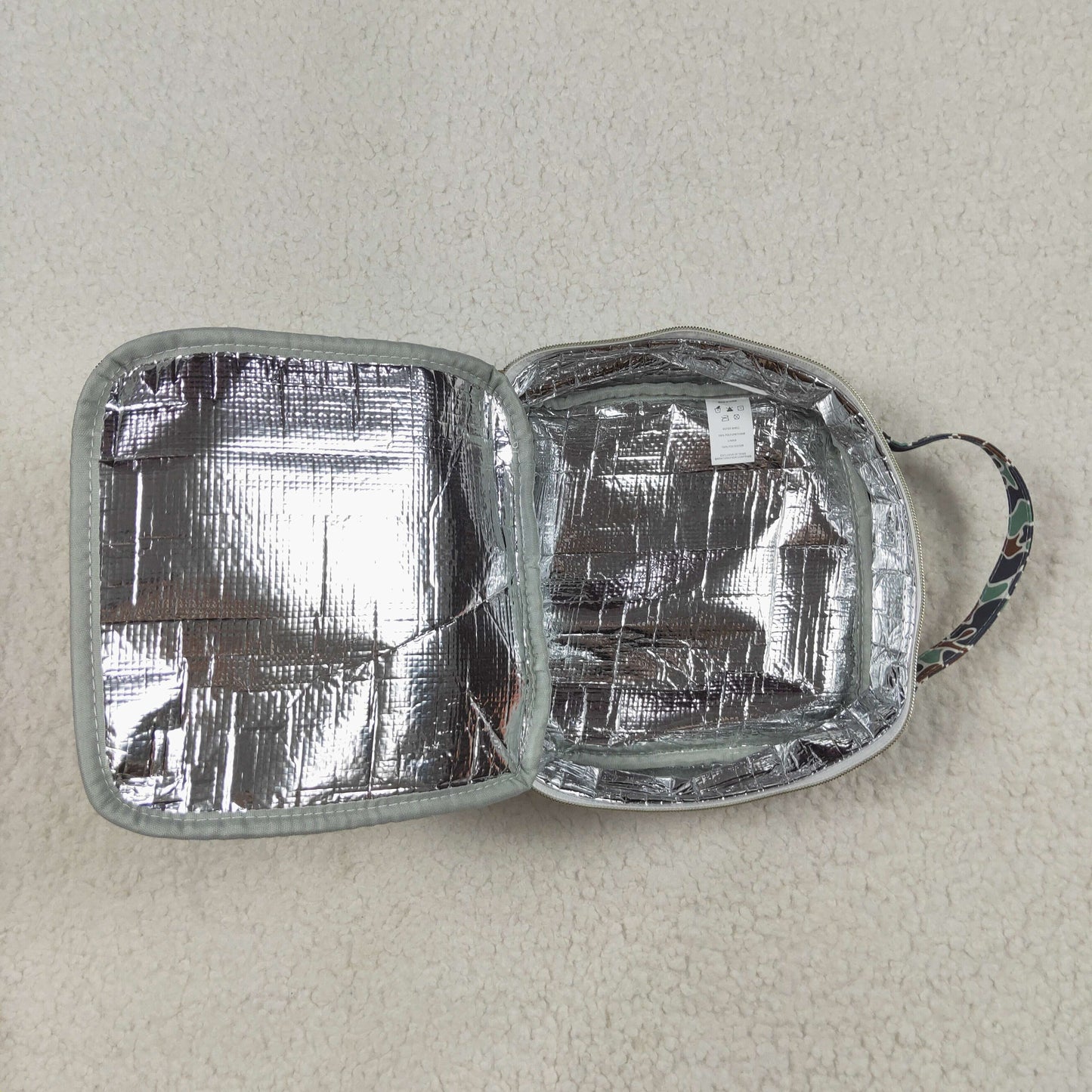 BA0270 Baby Kids Mallard Ducks Green Lunch Dinnder Picnic Box 7.7