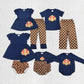 Baby Girls Thanksgiving Sibling Turkey Fall Clothes Sets