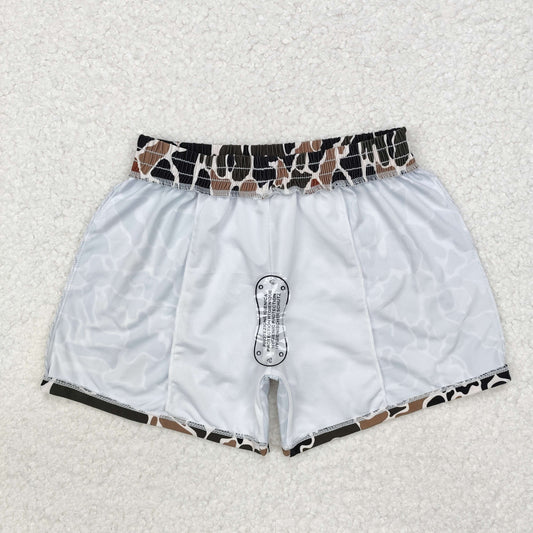 S0479 Baby Boys Brown Camo Trunks Bottoms Swimsuits