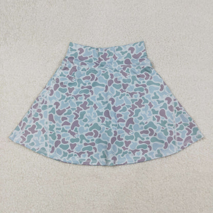 GLK0132 Adult Women Western Green Camo Yoga Skorts C9.23