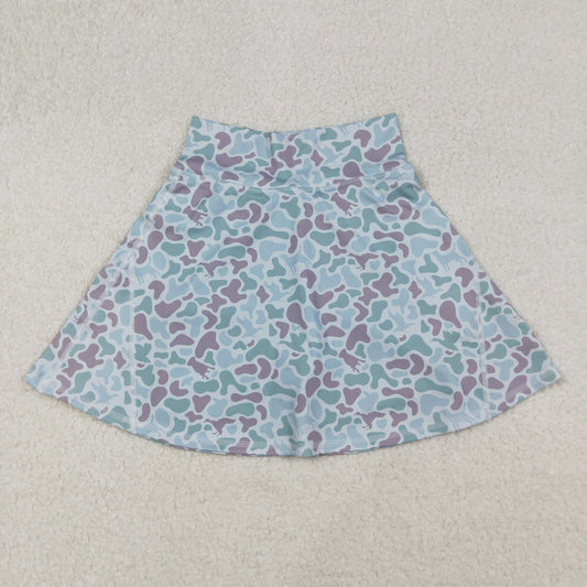 GLK0132 Adult Women Western Green Camo Yoga Skorts C9.23