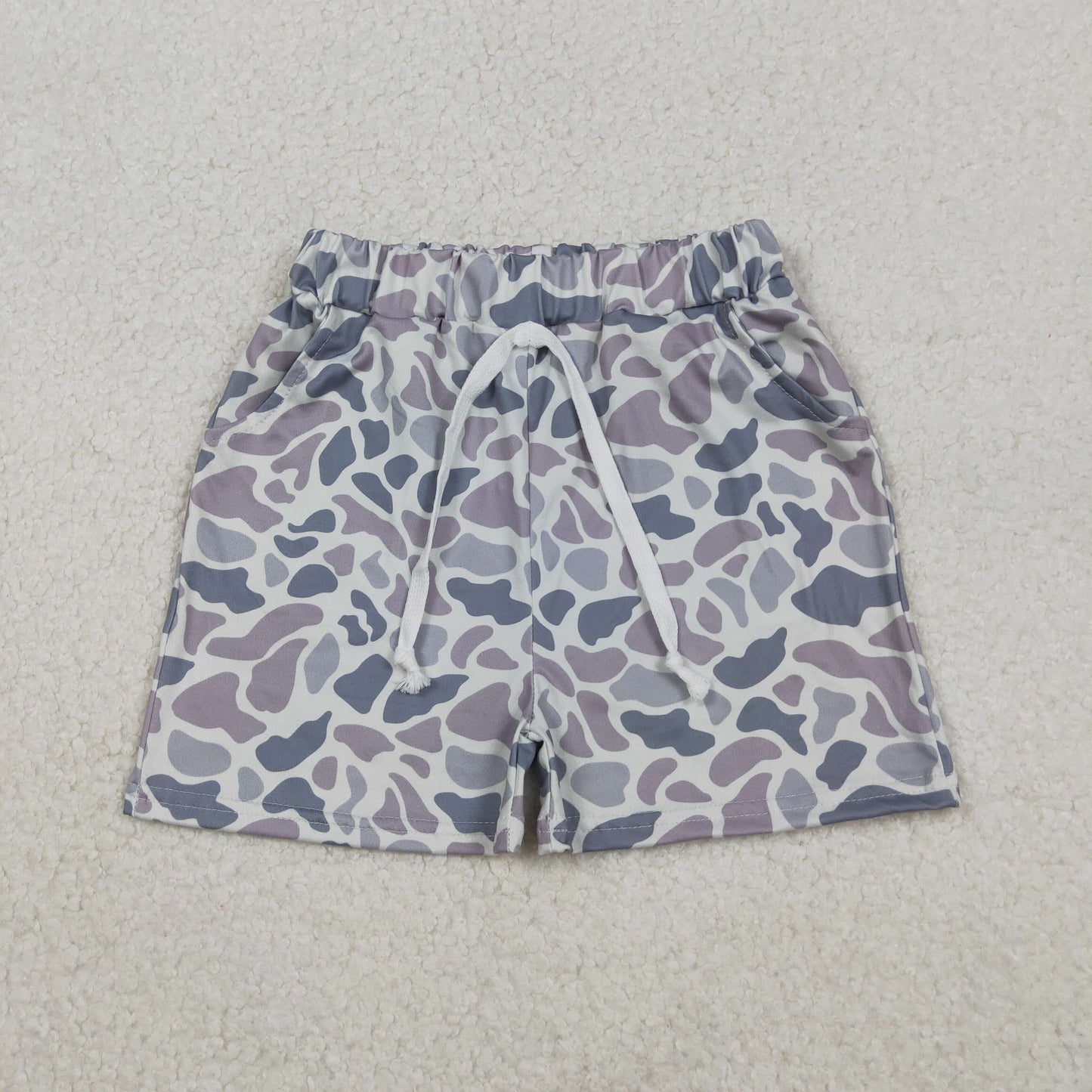 SS0140 Baby Boys Grey Camo Shorts Bottoms C10.30