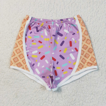 Sibling Baby Girls Ice-cream Drip Yoga Shorts Bottoms 5.20