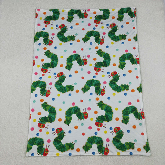 BL0202 Baby Kids Green Caterpillar Blanket C10.15