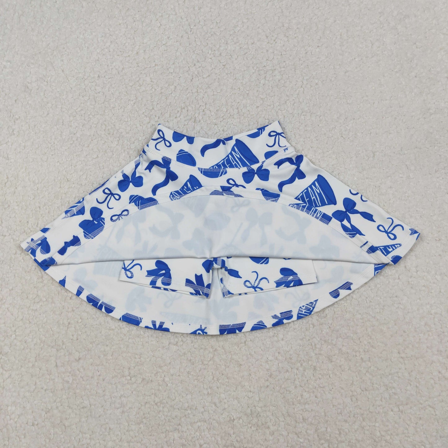 GLK0138 Baby Girls Hot Blue Bows Go Team Yoga Skirt Shorts Bottom C10.20