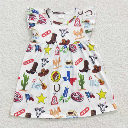 Baby Boys Western Sibling Sister Texas Rompers Dresses Outfits Sets