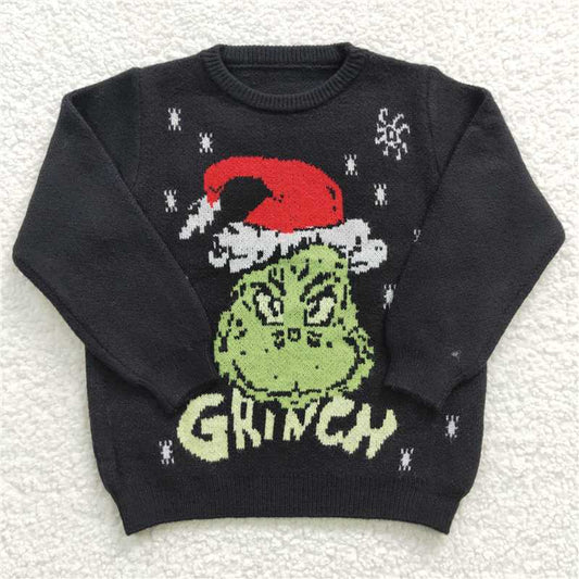 GT0188 Christmas black sweater
