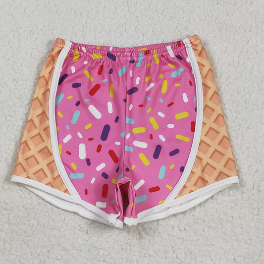 SS0570 Baby Girls Pink Ice-cream Drip Yoga Shorts Bottoms 5.12