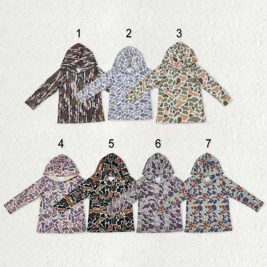 Sibling Baby Boys Western Camo Long Sleeves Hoodies Tops C9.17