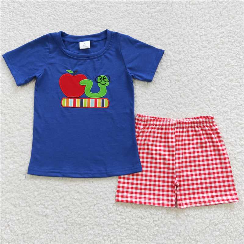 RTS BSSO0254 Baby Boys Back To School Book Shorts Sets