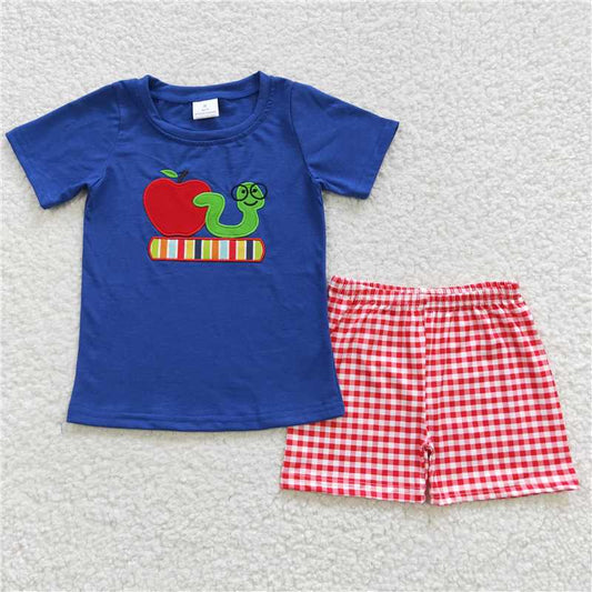 RTS BSSO0254 Baby Boys Back To School Book Shorts Sets