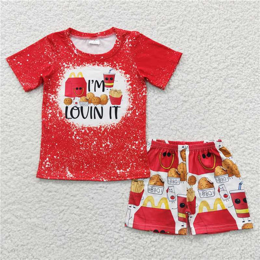 RTS BSSO0260 Baby Boys Summer Sets Baby Boys Chips Summer Shorts Sets