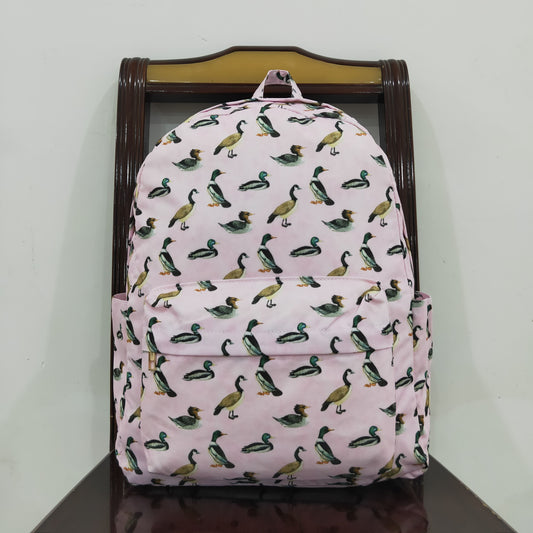 BA0203 Duck pink and white backpack