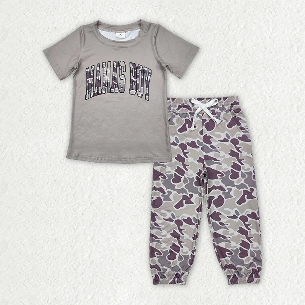 Sibling Baby Mama's Boy Top Pocket Jogger Pants Outfits Sets 4.29