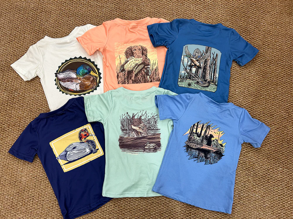 Sibling Baby Boys Hunting Duck Short Sleeve Tee Shirts Tops 4.18