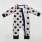 LR1434 Baby Infant Boys Fall Smile Bamboo Romper