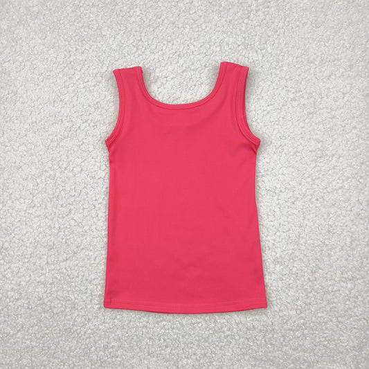GT0991 Baby Girls Pink Sleeveless Yoga Active Tee Shirts Vest