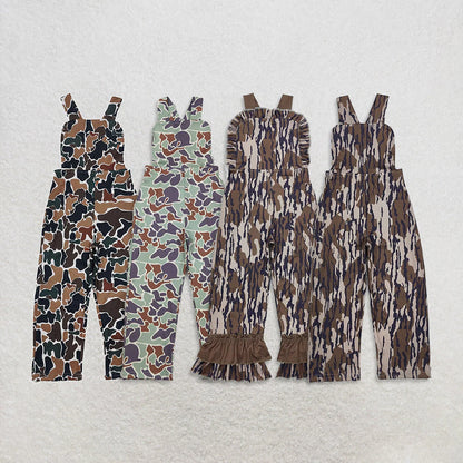 Sibling Baby Boys Girls Southern Camo Straps Pant Jumpsuits C10.25