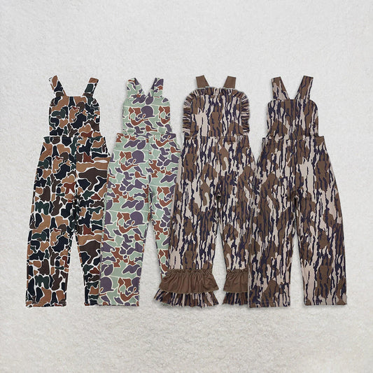 Sibling Baby Boys Girls Southern Camo Straps Pant Jumpsuits C10.25
