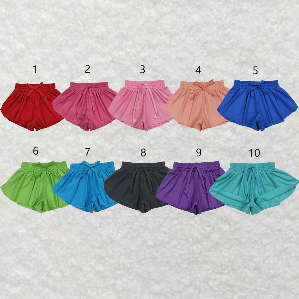 Sibling (6-10) Baby Girls 10 Colors Skort Yoga Shorts Bottoms 6.25