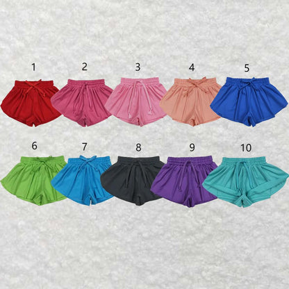 Sibling (6-10) Baby Girls 10 Colors Skort Yoga Shorts Bottoms 6.25