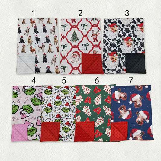 Sibling Baby Kids Christmas Blankets C10.27