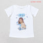 GT0531 Baby Girls 1989 White Singer Short Sleeve Tee Shirts Tops