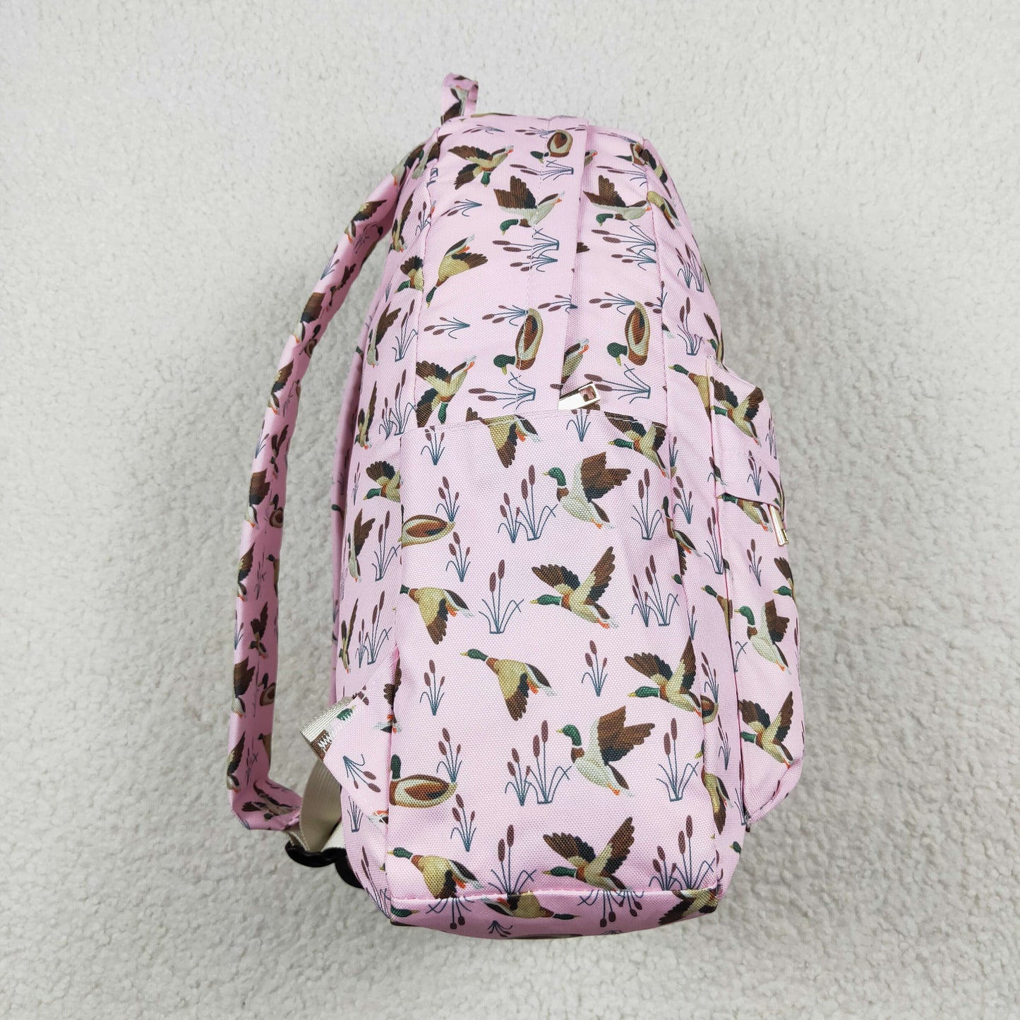 BA0202 Girls back-to-school duck pink backpack