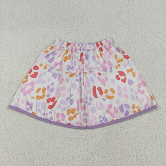 GLK0097 Baby Girls Colorful Leopard Shorts Skirts 6.25