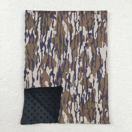 BL0147 Army green camouflage baby blanket