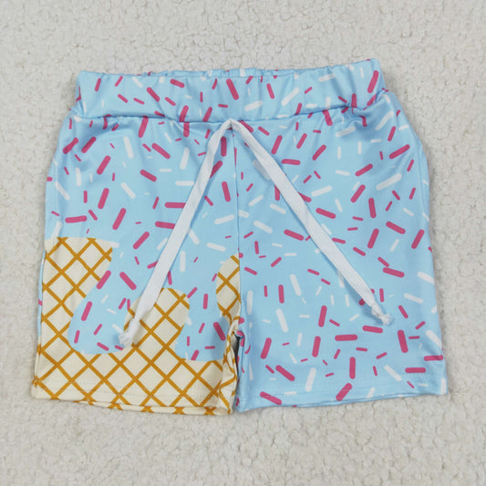 SS0609 Baby Boys Ice Cream Drip Team Shorts Bottom 6.13
