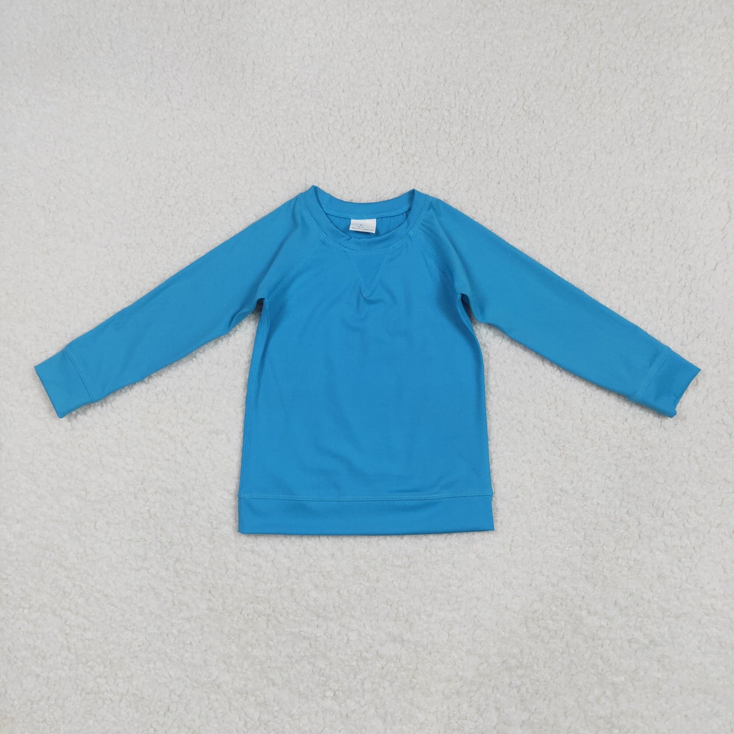 GT0969 Baby Girls Hot Blue Long Sleeves Yoga Shirts Top 6.2