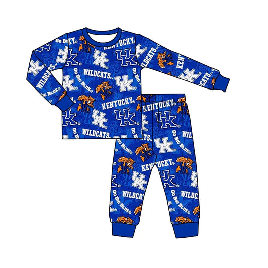Baby Boys Kenturky Football Team Shirt Pants Pajamas Outfits Clothes Sets Preorder (moq 3)