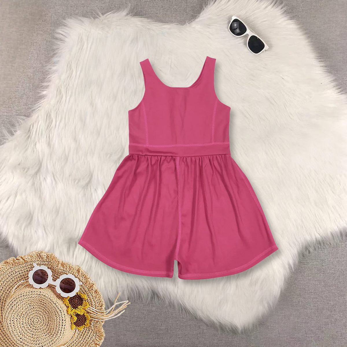 Sibling Baby Girls 5 Colors Sleeveless Yoga Jumpsuits 5.28