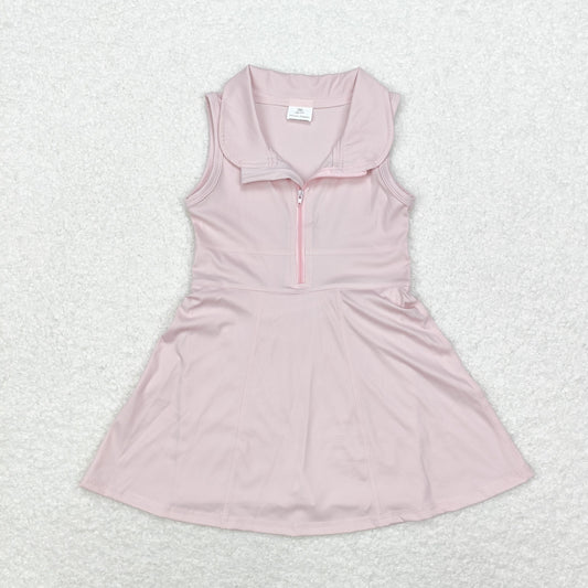 GSD1378 Baby Girls Pink Athletic Active Wear Knee Length Dresses